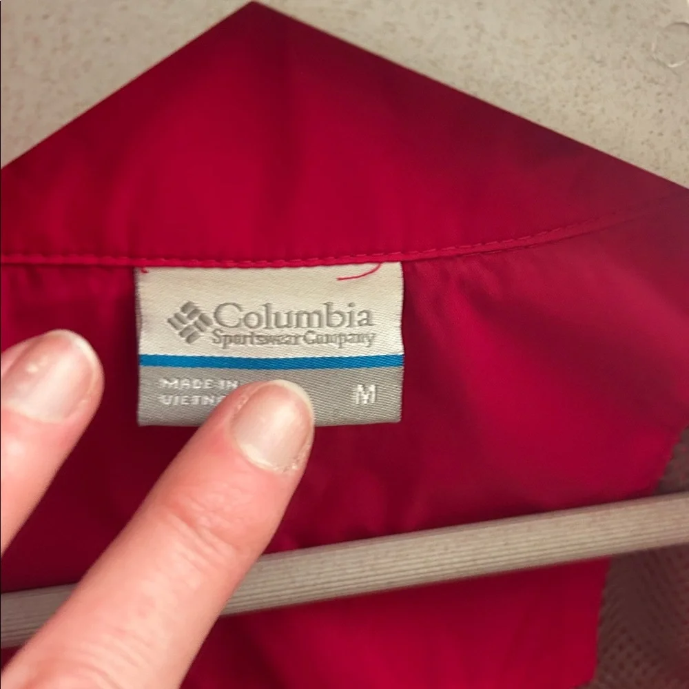 Columbia Switchback ll Hot Pink Sportswear Zip-Up Jacket windbreaker spring MED - Picture 2 of 8